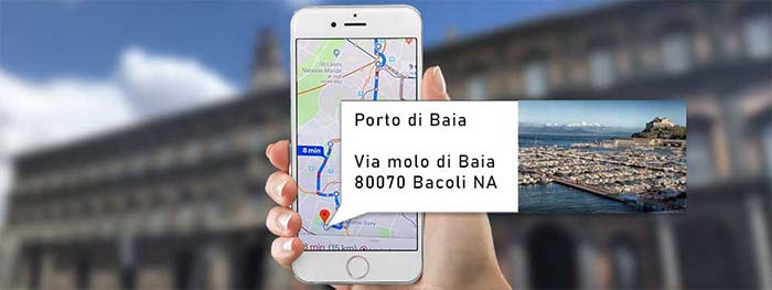 Come raggiungere il porto di Baia porto baia google