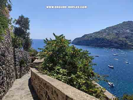 View point from the Steps of Saint Christopher of Ischia Caslte