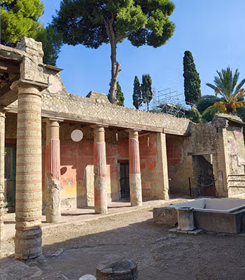 The archaeological excavations of Herculaneum