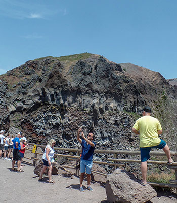 Mount Vesuvius, the volcano that destroyed Herculaneum and Pompeii